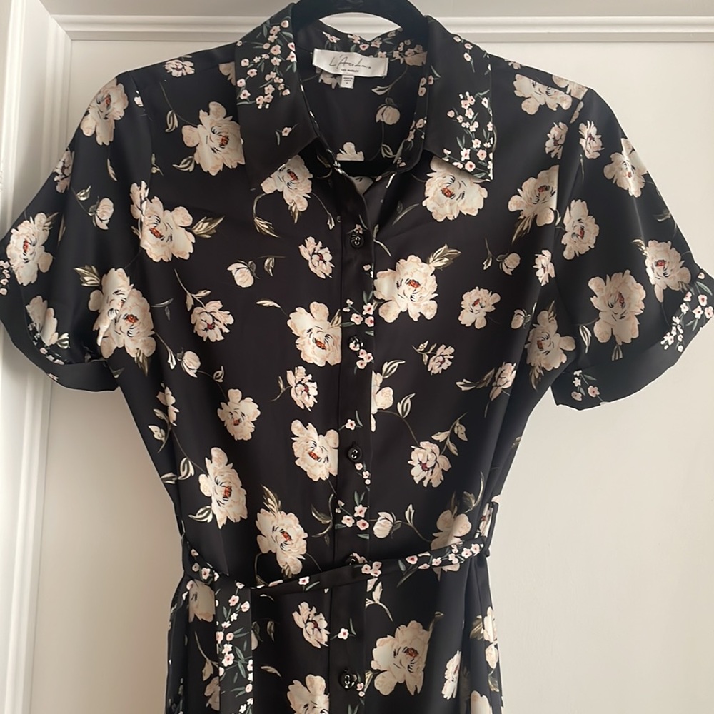L’academie floral summer dress w tie